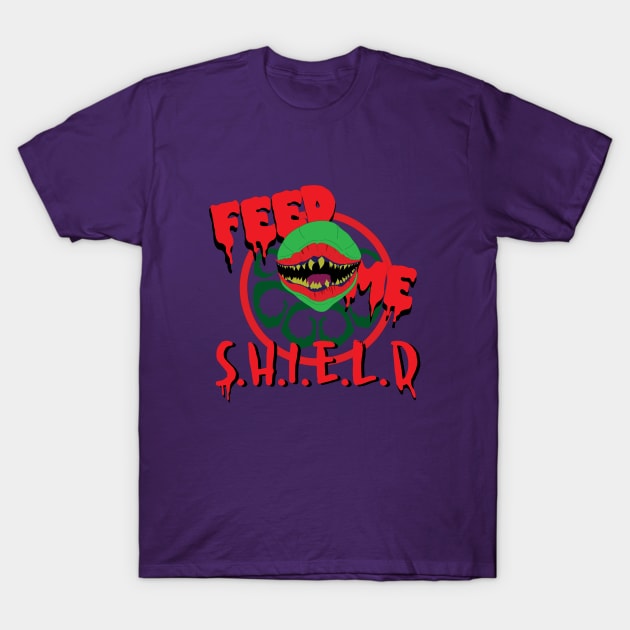 Little Shield of Horrors T-Shirt by GarBear Designs